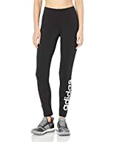adidas Originals Women's Essentials Linear Tights, Black/White, Large